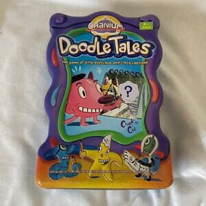 DOODLETALES Cranium Metal Tin Game‎ 8 To Adult Drawing Funny